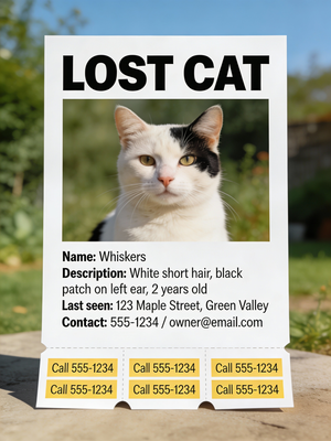 Effective Lost Cat Flyer